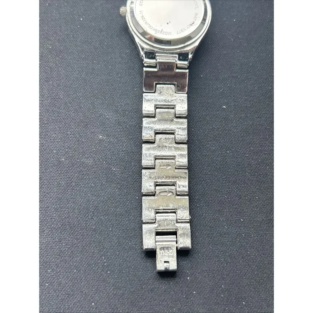 Mudd Black Dial Silver Tone Women’s Quartz Watch